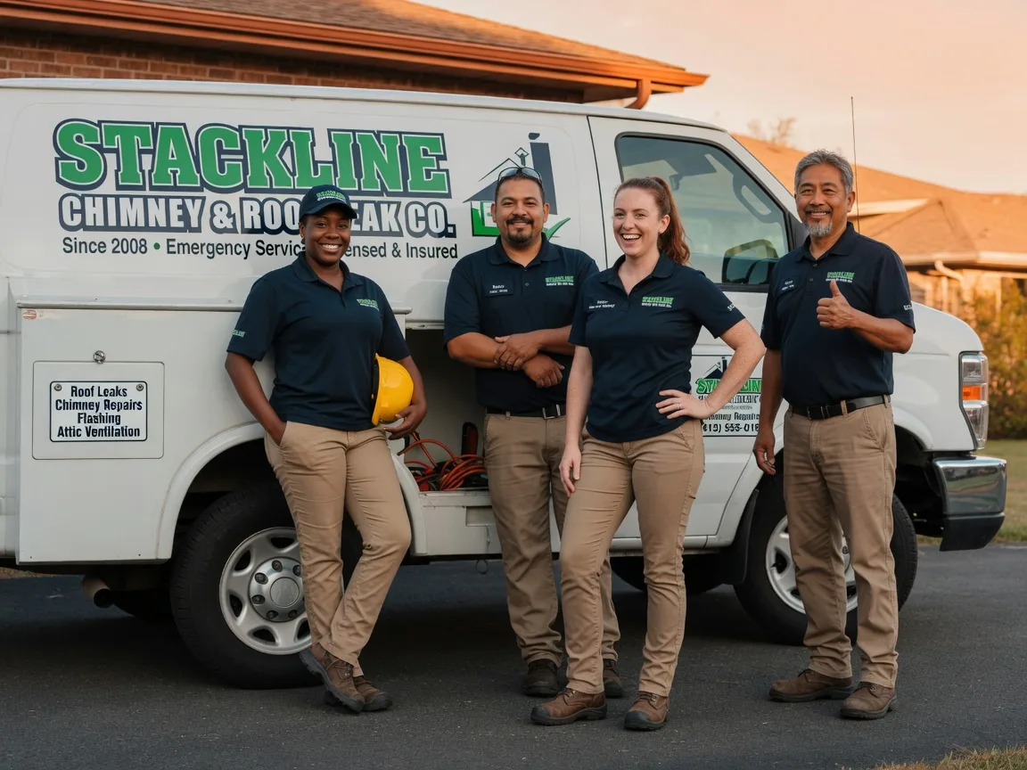 Chimney flashing repair company in Caldwell, KS